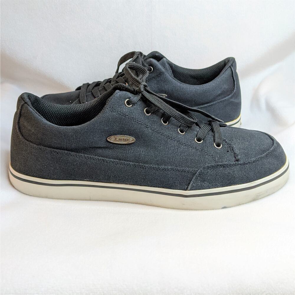 Lugz Men's Canvas Sneakers Black Low Top Streetwear Size 12